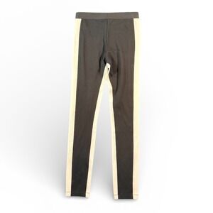 BCBGMAXAZRIA Sasha Colorblock Leggings Black Cream Athleisure Size S